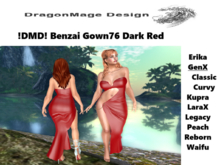 !DMD! Benzai Gown76 Dark Red