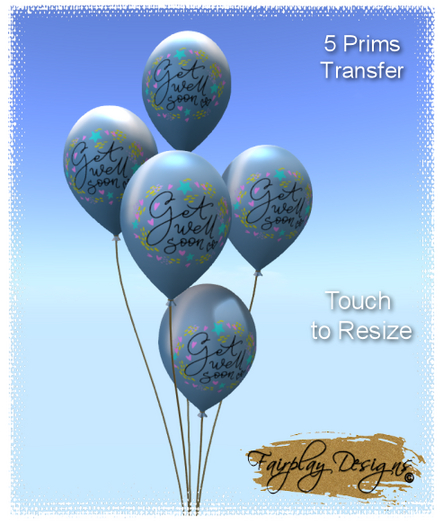 ~R~Get Well Soon Gift Balloons