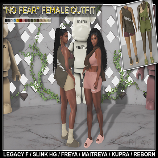 ///ZB-"NO FEAR" FEMALE FIT FATPACK 1.1