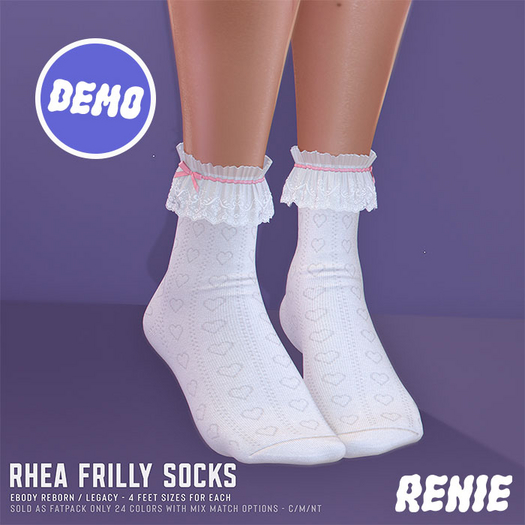 RENIE : RHEA FRILLY SOCKS - DEMO