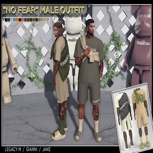 ///ZB-"NO FEAR" MALE FIT FATPACK