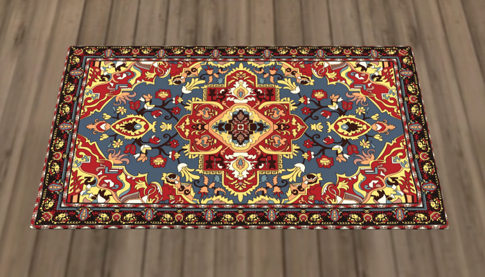 Colorful Ornate Floral Rug (2k)