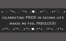 .:{ MG }:.  Celebrating Pride In Second Life - Gesture