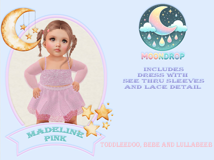 ~MoonDrop~Madeline Dress Pink