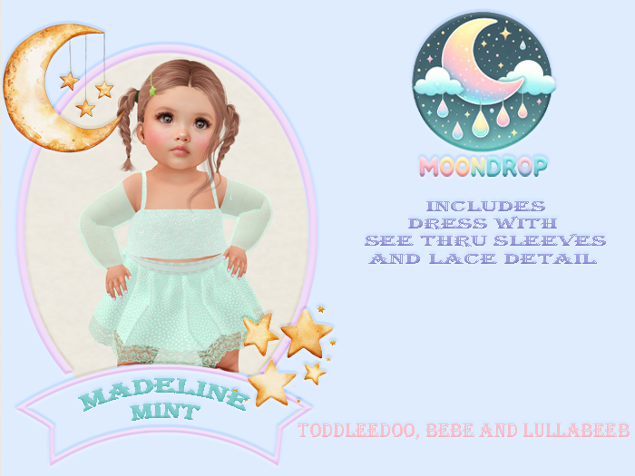 ~MoonDrop~Madeline Dress Mint