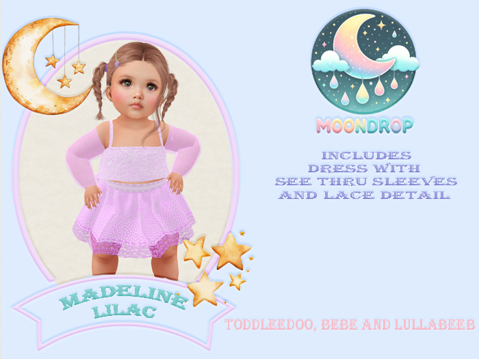 ~MoonDrop~Madeline Dress Lilac