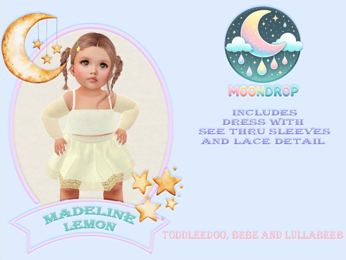 ~MoonDrop~Madeline Dress Lemon