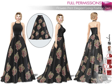 Full Perm Flowers Print Elegant Long Fashion Skirt For Legacy Maitreya 5.3 LaraX Slink Belleza Freya Isis Ebody Reborn