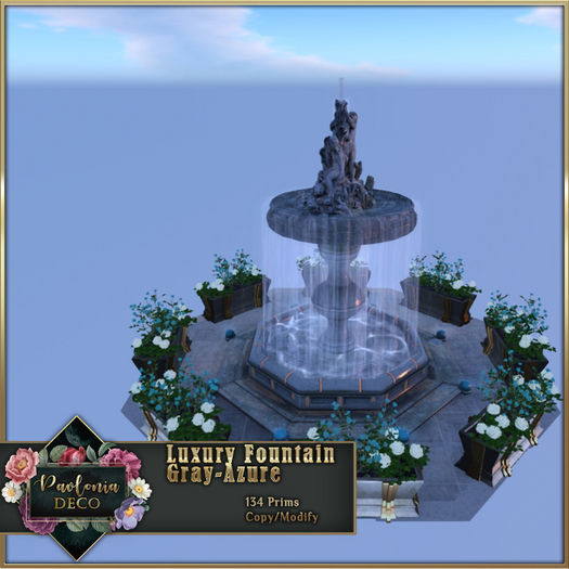 Luxury Fountain Gray-Azure 