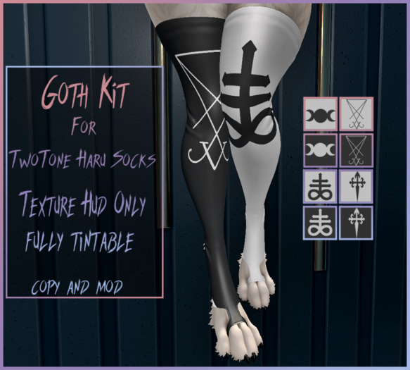 [SB] HaruSocks GothTexture
