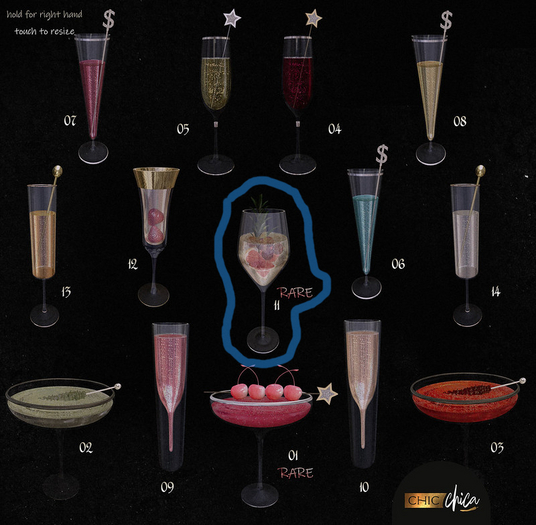 11. ChicChica Fizz Cocktail RARE