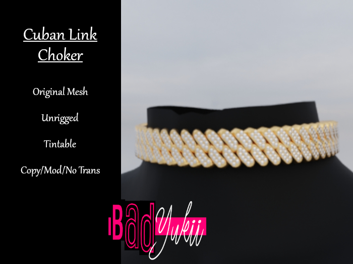 BadYukii:. Cuban Chain Choker