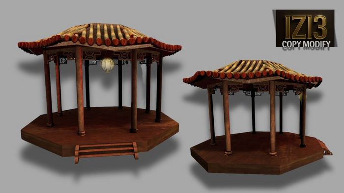 Gazebo Garden Decor - Mesh 26 Impact, Copy & Modify