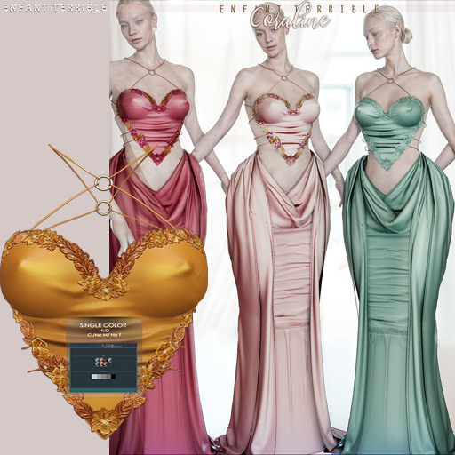 .ET. Coraline Top (add me) Gold