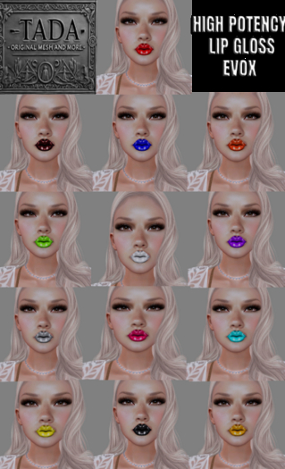 -TADA- HIGH POTENCY LIP GLOSS 14 CLRS (ADD ME)