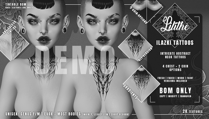 Lilithe'// Ilazki Tattoos [DEMO]