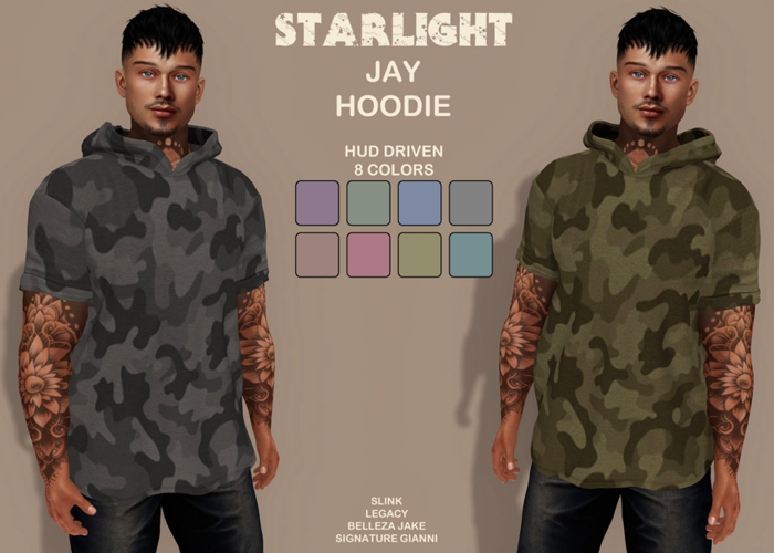 :: SA :: Jay - Men's Hoodie with HUD - Camo