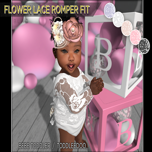 ///ZB-FLOWER LACE ROMPERS FATPACK TD/BEBE