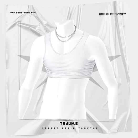 [Traume] Jers37 Basic White Tanktop