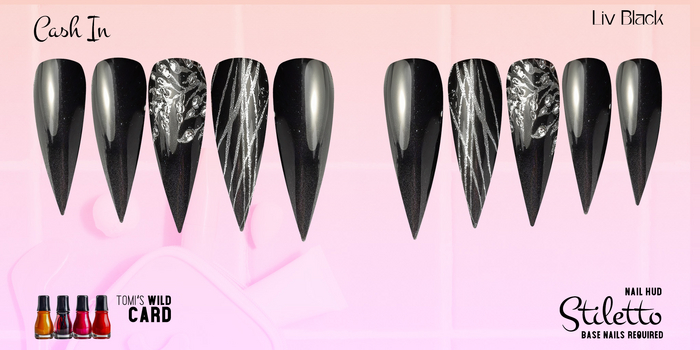 Nail HUD - Short Stiletto -  Cash In - Demo