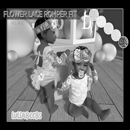 ///ZB-DEMO FLOWER LACE ROMPER LB