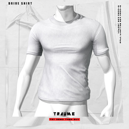 [Traume] Drive Basic Shirt White