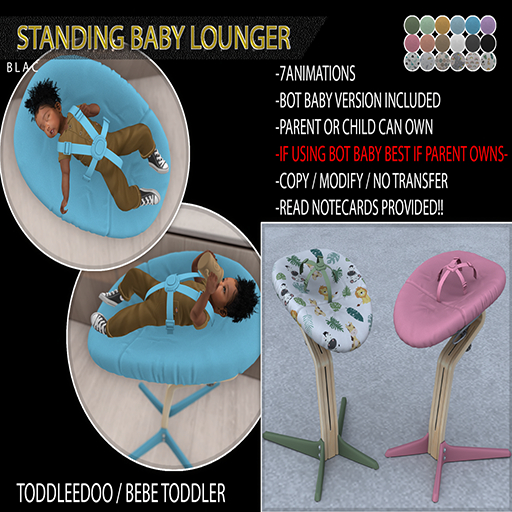 ///ZB-STANDING BABY LOUNGER / TD/BEBE