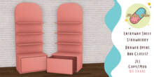 {HP} Entryway Shelves - Strawberry