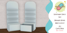 {HP} Entryway Shelves - Sky