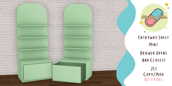 {HP} Entryway Shelves - Mint