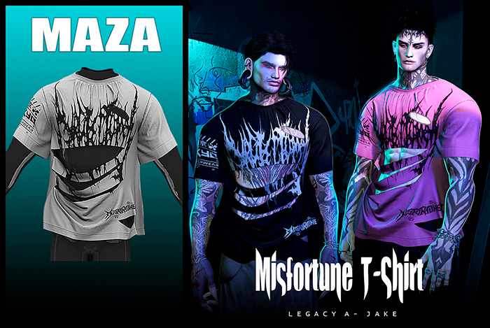 MAZA - Misfortune T-Shirt - WHITE