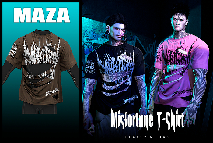 MAZA - Misfortune T-Shirt - BROWN