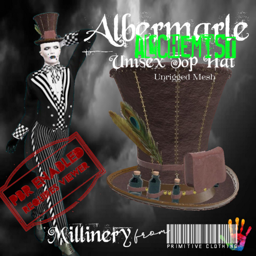 PRIMitive Milinery - Albermarle Alchemist's Hat Boxed