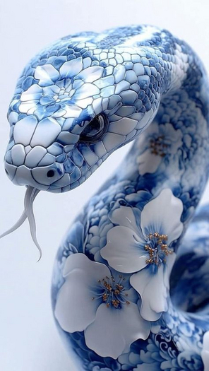 Azul Snake Wall Art