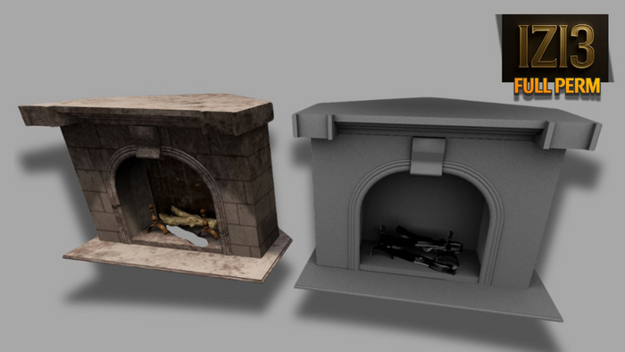 Mesh Corner Fireplace & Fire Elements Full Perm 5impact