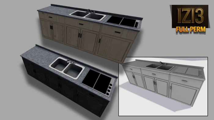 Mesh Kitchen & Sink Set - Full Perm