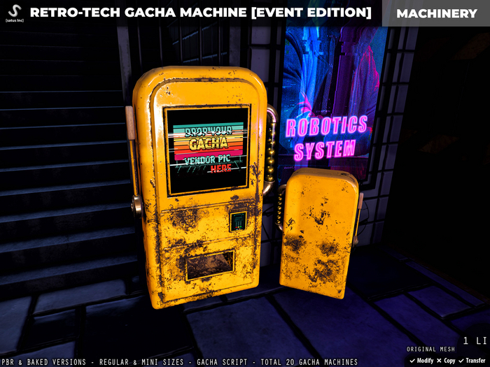 [satus Inc] Retro-Tech Gacha Machine [Machinery] [Event Edition] 