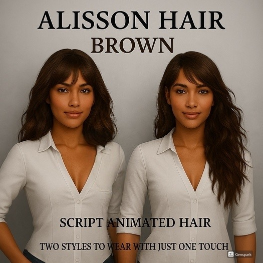 EdelStore woman hair " Alisson " brown 2in1 + Animation hai ponytail hair girl hair female hair curly  Promo Bloggerpack