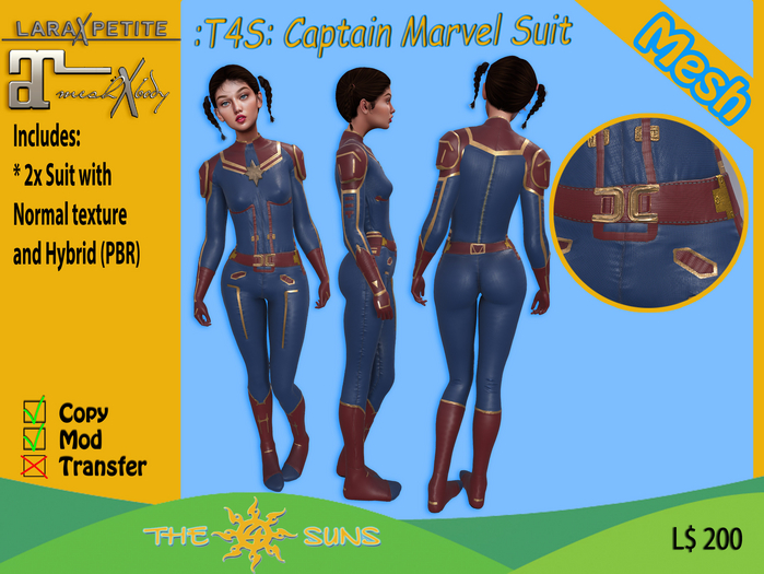 :T4S: Captain Marvel Suit