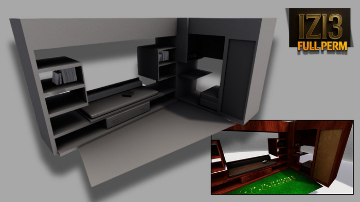 Child & Teenager Bedroom Set - Mesh (Full Perm)