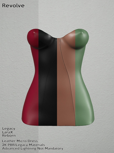 1W-Revolve-Leather Micro Dress Fatpack