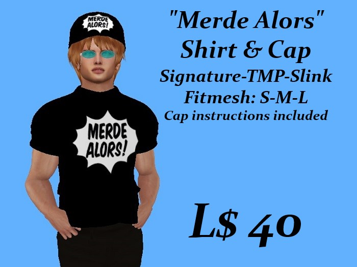 Merde Alors shirt & Cap