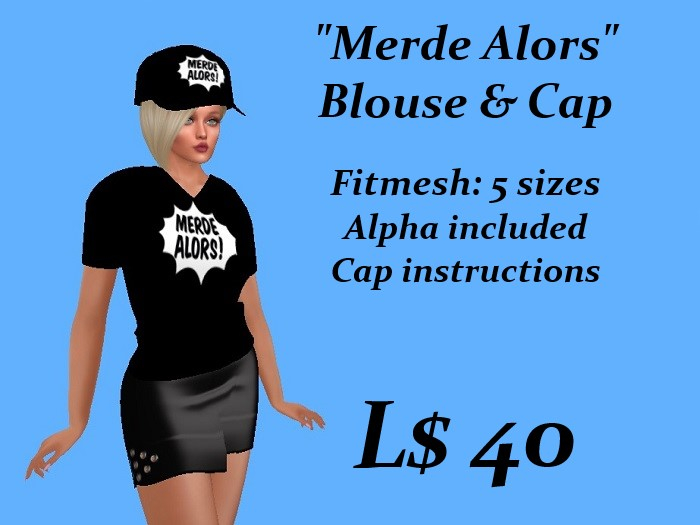 Merde Alors Blouse & Cap
