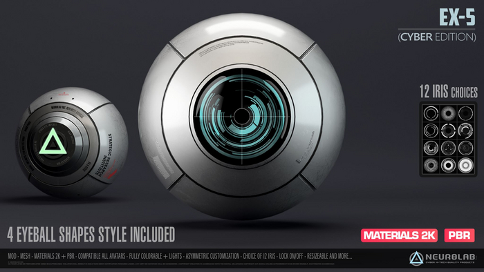 IMPLANT EYES EX-5 (CYBER Edition + PBR) [Neurolab Inc.] Cyber Cyberpunk