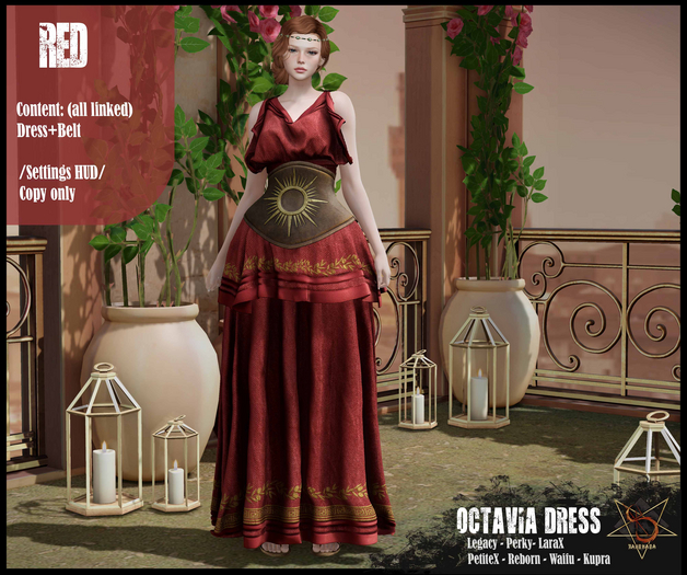 //RKS// Octavia Dress - Red
