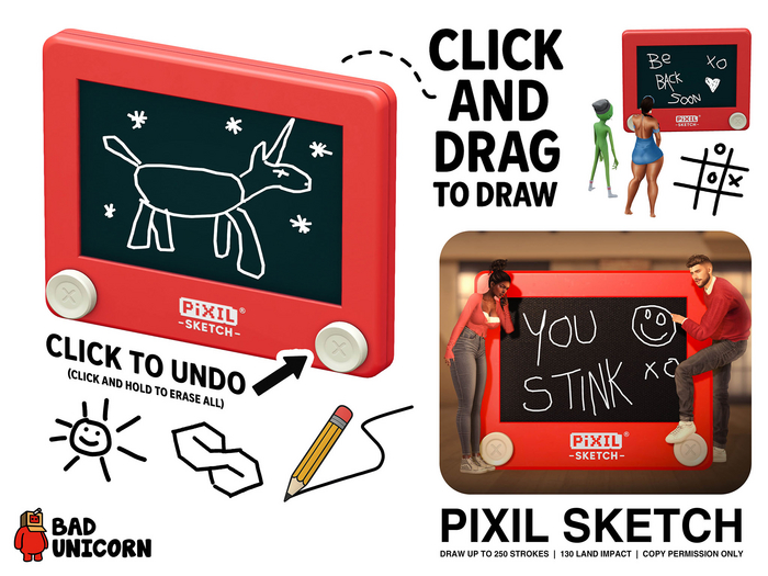 Pixil Sketch - Draw pictures in SL!