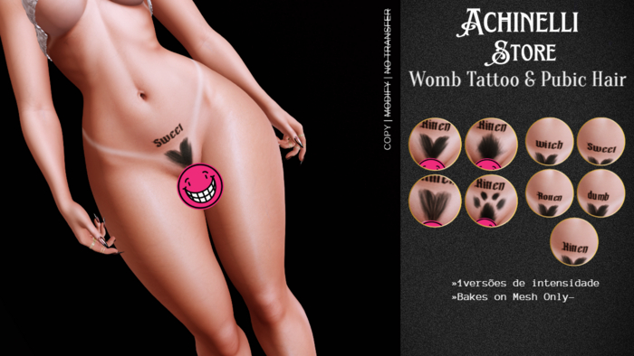 Achinelli / Womb Tattoo & Pubic Hair