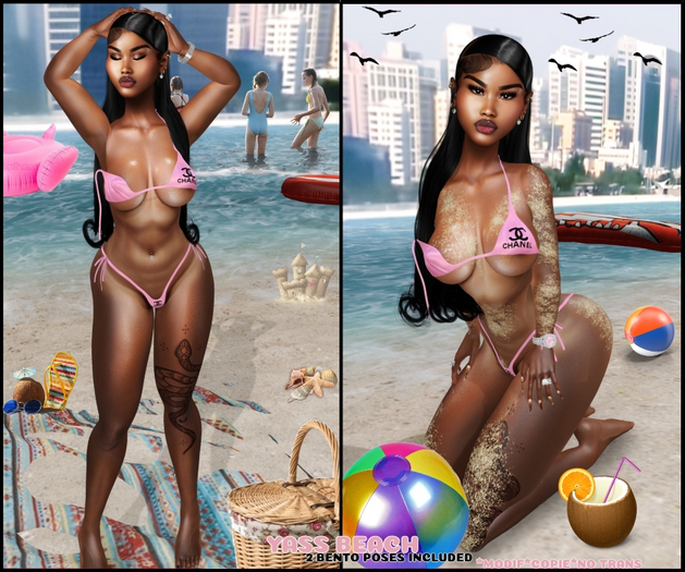 GLOW'S-YASS BEACH POSE *FATPACK