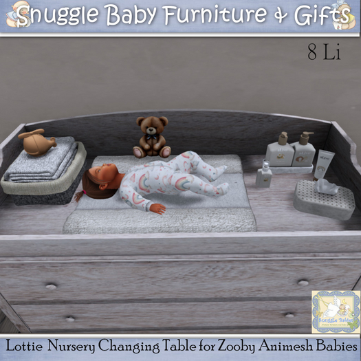 Lottie  Nursery Changing Table for Zooby Animesh Babies 