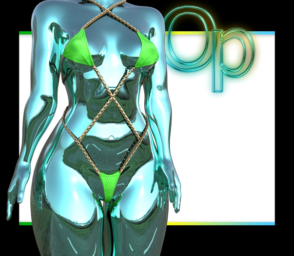 Green Whip Bikini Legacy PERKY